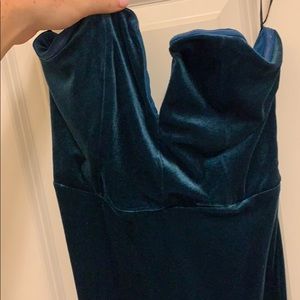 Revolve midi bodycon velvet dress